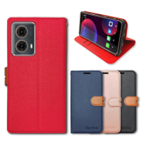 【CITY都會風】Motorola Moto g85 插卡立架磁力手機皮套 有吊飾孔