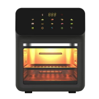 110V 15L新款空氣炸鍋家用多功能可視智能無油低脂電烤箱
