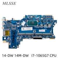 Original For HP X360 14-DW 14M-DW Laptop Motherboard L96513-001 L96513-601 With i7-1065G7 CPU 6050A3156701-MB DDR4