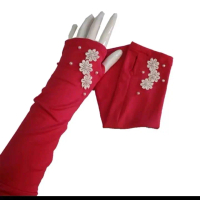 Handsock Jempol Renda Melati /Manset flower premium