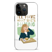 Sally Phone Cases For Iphone 14 13 12 11 Plus Pro Max Mini Xr 7 8 Soft Tpu Silicone Cover Phone Case When Harry Met Sally Meg
