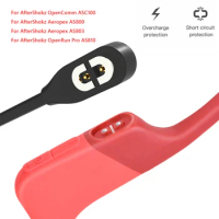 Bone Conduction Headphones Charger for AfterShokz OpenComm ASC100/Aeropex AS800 for Outdoor Charging Enssential Accessories