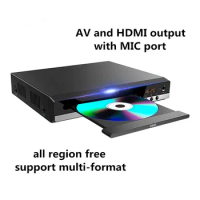 Home DVD Player disc player with HDMI 1080P and Mic Port for Multimedia Digital TV All Region Free Support Media DVD/CD/VCD/SVCD