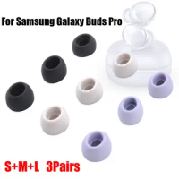 6Pcs/3Pairs New Earbuds Earplug Eartips Replacement Ear Tips Silicone Ear Cap For Samsung Galaxy Buds Pro