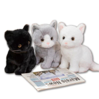 26cm Simulation Garden Cat Orange White Grey Black And White Cat Five Kinds Of Cat Plush Toys Decorate The Room Gift ForChildren