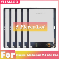 5 Wholesale For Huawei Mediapad M3 Lite 10 BAH-AL00 BAH-W09 BAH-L09 LCD Display Touch Screen Digitizer Assembly Replacement
