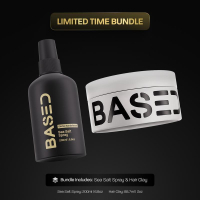 [Bliss.shop Mall]Based Texture & Hold Duo: Sea Salt Spray & Hair Clay Bundle -  Volumizing Spray wit
