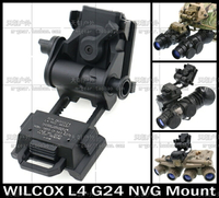 鋁CNC Wilcox刻字L4G24 PVS15 18 31夜視儀戰術頭盔翻斗車支架