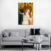Woman in Gold Paintings of Gustav Klimt Beethoven Frieze Hand Painted Canvas Art High Quality