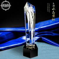 博之內雕創意水晶獎杯定制大氣 高檔頒獎水晶獎牌定做比賽紀念品