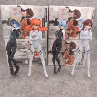 4PCS EVA Gashapon Asuka Langley Soryu Mari Makinami Illustrious Gasha Portraits Anime Action Figure Collection Kids Toy Gift