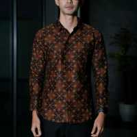 kemeja batik slim fit satrio wibowo sogan
