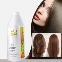 PURC Brazilian Keratin Hair Treatment 1000ML Soft Smoothing Straightening Curly Repair Frizzy Hair Keratin Hair Care Cream