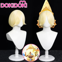 IN STOCK Pure Vanilla Pumpkin Pie Cookie Wig Game Cookie Run Kingdom DokiDoki Cookie Cosplay Wig Res