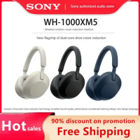 Sony WH-1000XM5 Headworn Active Noise Reduction Wireless Bluetooth Earphones for Men and Women