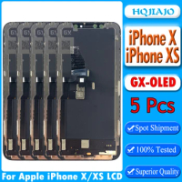 5PCS 5.8" GX Hard OLED LCD For Apple iPhone X A1865 Display Screen Replacement For iPhone X XS LCD Display Screen No Dead Pixel