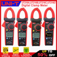 UNI-T UT216A UT216C Digital Clamp Meter AC DC Current Measurement RMS Frequency Capacitance Temperat