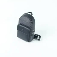 Tas COACH TURNLOCK MONOGRAM GREY BLACK CROSS BODY BAG 100% ORIGINAL Size 33X21X8CM