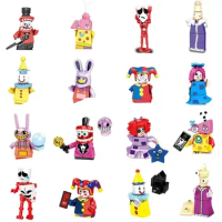 New The Amazing Digital Circus Joker Building Block Pomni And Jax Gloink Rabbit Figure Toy Children Birthday Gifts
