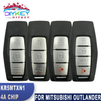 DIYKEY FCC ID: KR5MTXN1 For Mitsubishi Outlander 2021 2022 2023 4A Chip 433MHz Smart Key Fob 2 / 3 / 4 Button Remote Control