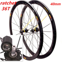 New 700C 30/40/50mm Road bike alloy Bicycle wheelset clincher rims V Disc brake 36T Planetary ratchet hubs Free ship