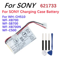 Wireless Headset Battery 621733,1588-0911 For Sony WH-CH510,Charging Casefor WF-XB700,WF-SB700,WF-XB700N,WF-C500 + Tools