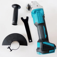 125mm Brushless Cordless Angle Grinder Variable 3 Speed DIY Cutting Grinder Machine Power Tool Compatible for Makita 18V Battery