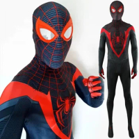 PS5 Miles Morales Spiderman Cosplay Superhero Spandex Bodysuit Zentai Outfits Spiderman Costome Fantasia de Halloween Costume