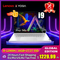 Lenovo Laptop YOGA Pro 14s 12th Intel Core I9-12900H 16GB RAM 512G SSD 14.5 Inch RTX 3050 4G 120Hz Slim Notebook Windows 11 Pro