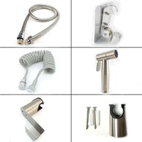 Protable Bidet Toilet Sprayer Stainless Steel Handheld Bidet Faucet Spray Home Bathroom Shower Head Self Cleaning M20