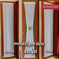 GORDEN KUPU KUPU VITRASE SALJU TEBAL ORIGINAL GORDEN JENDELA KACA Putih