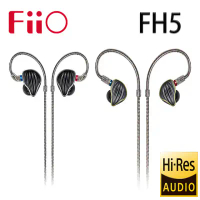 FiiO FH5 四單元圈鐵MMCX單晶銅鍍銀可換線耳機-鈦色