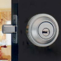 『WACH』花旗 W120 輔助鎖（鎖閂60mm）卡霸鎖 銀色 補助鎖 雙鎖頭 雙面輔助鎖 硫化銅門 室內外均需鑰匙
