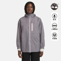 【Timberland】女款灰紫色防水可收納運動外套|A5PF6EG7-XS