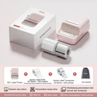 NIIMBOT B21 Printer Label Foto/Logo, Tanpa Tinta, Koneksi Bluetooth Nirkabel B21 Pink + 2 label