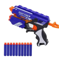 TISNERF Children's Manual Soft Bullets Toy Gun Kits For Nerf Darts Toy Pistol Gun Long Range Dart Toys 2024 Kids Toys Xmas Gift