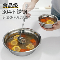 304不銹鋼碗家用吃飯盛湯碗湯盆食品級食堂大號面碗飯碗單個小碗