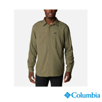 【Columbia 哥倫比亞】男款-Silver Ridge™超防曬UPF50快排長袖襯衫-軍綠(UAE16830AG/IS)