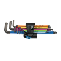 【Wera】彩色膠套固定鋼珠球頭六角扳手9支組(950SPKL/9 SM HF)