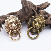 全金屬電鍍復古風 獅子手機指環支架 獅子頭手機殼通用指環扣支架
