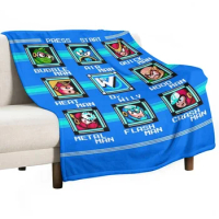 Megaman 2 stage select Throw Blanket Decorative Throw Custom Thins Blankets For Sofas Blankets