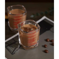 Espresso Mug Double Dosing Oz Glass Thickened with Scale Roasting Measuring Cup 60ml