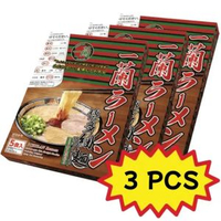 【3盒】一蘭拉麵 博多細麵直條麵附一蘭特製赤紅秘製辣粉(5食入) X 3 平行進口 [此日期前最佳:  2027年1月]