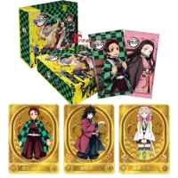 Demon Slayer Card Limited Gold Card Silver Cards Kamado Tanjirou Kamado Nezuko Anime Character Collection Cards Toy Gift