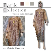 Setelan Batik Pesta | Setelan Rok Batik Carla | Set Rok Batik Sutra - Modeluv Baju Wanita