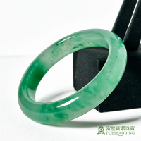 Fubibaoding jeweler 富璧寶鼎珠寶 天然高冰種飄花非洲翠手鐲(非洲翠 獨龍玉 玉鐲 台灣圍 #17.4)
