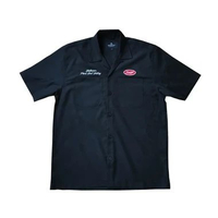Raxzel Kemeja Pendek Workshirt Blackyard 6H M Hitam