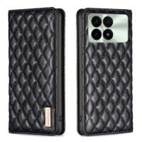 Wallet Leather Magnetic Phone Case For Xiaomi Poco X6 Pro Skin Friendly Flip Cover For Xiaomi Poco X6 Phone Bag Cover