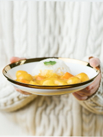 早餐盤子創意網紅盤子拍照好看的盤子菜盤家用歐式西餐盤北歐餐具