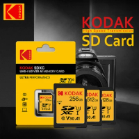 Kodak Ultra SD Card 64GB SDXC 256GB 128GB 32GB Class 10 Memory Card SD Cards 4K SDHC Full HD Video Flash SD Card For Camera DVR